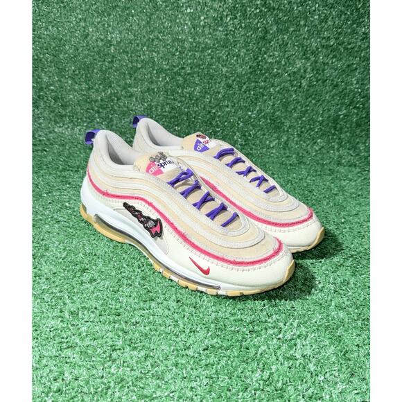 Nike Air Max 97 Air Sprung Cream Sesame Running Shoes Mens Size 8.5 Gym Sneakers - Picture 2 of 9